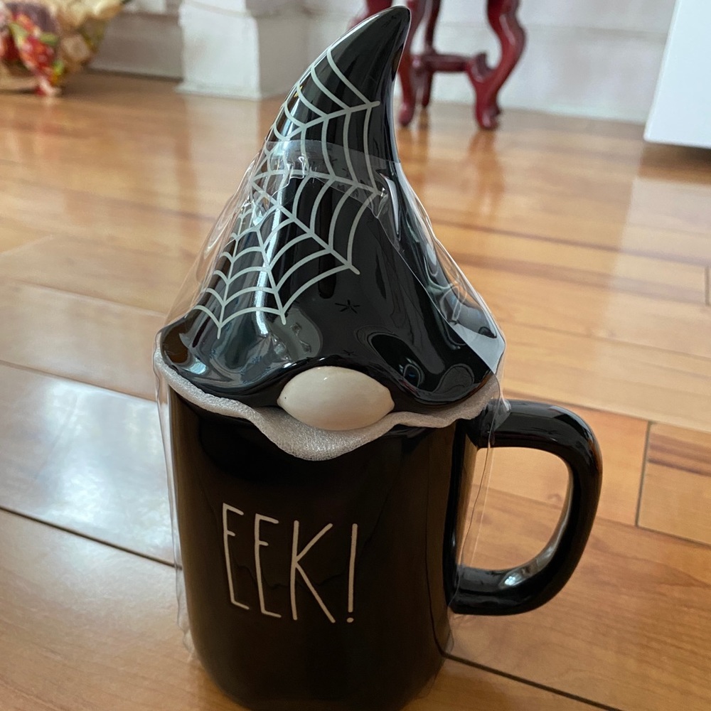 Rae Dunn Eek! Mug with Gnome Topper